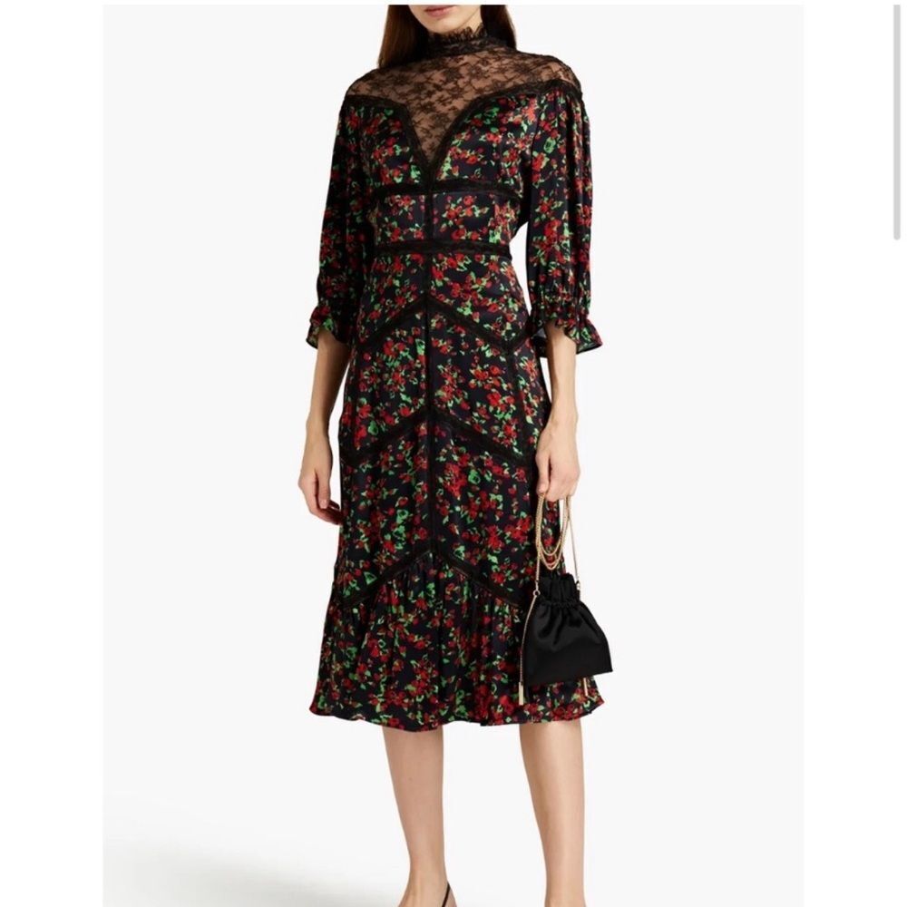 Nwot Valentino lace floral dress - Picture 4 of 12